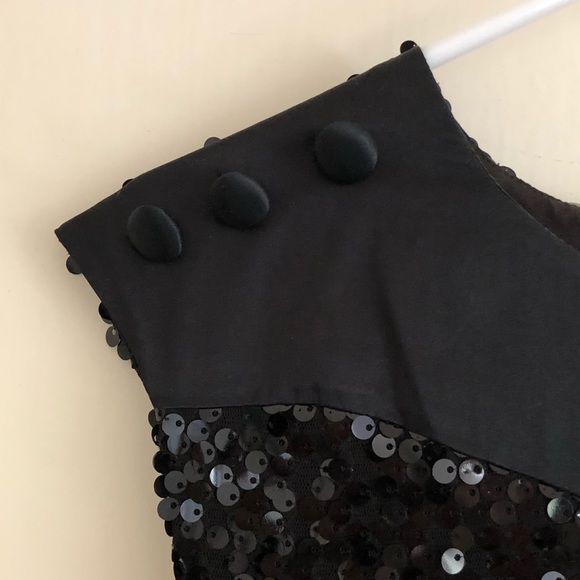Sequined Black Dress Size M - Picture 4 of 4